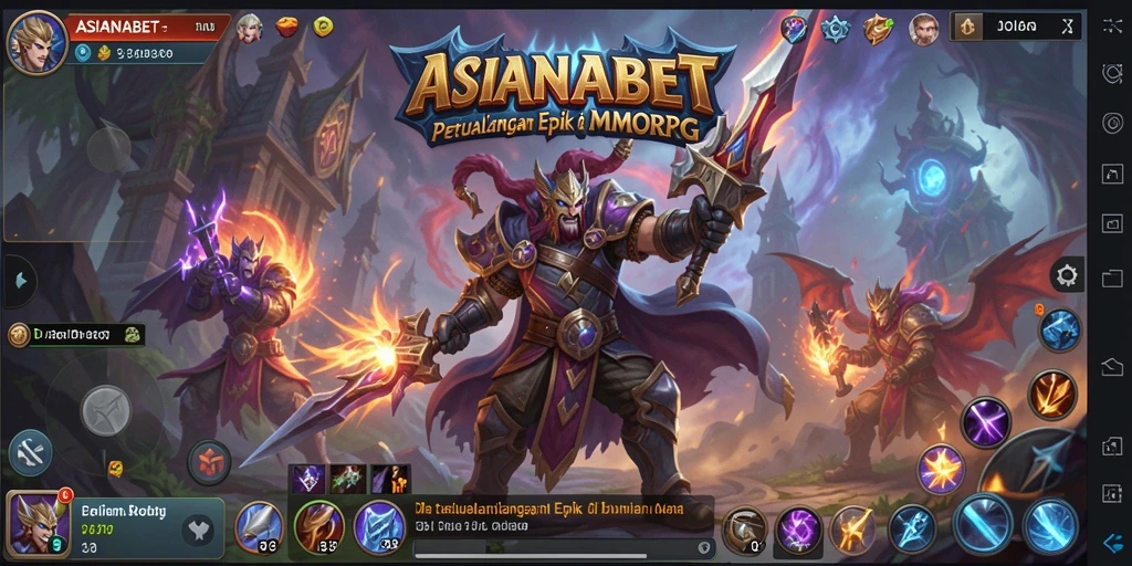 Gameplay seru dalam dunia fantasi MMORPG ASIANABET.