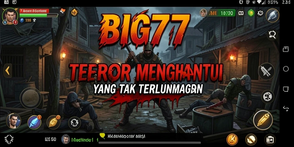 Tampilan gameplay mencekam di BIG77, siap memberikan ketegangan luar biasa.