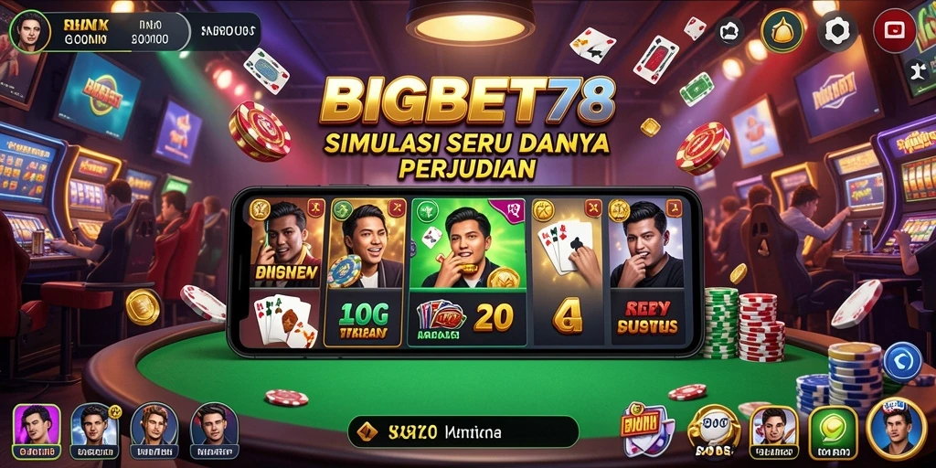 Tangkapan layar utama <strong>BIGBET78</strong> menampilkan suasana kasino yang mendebarkan.