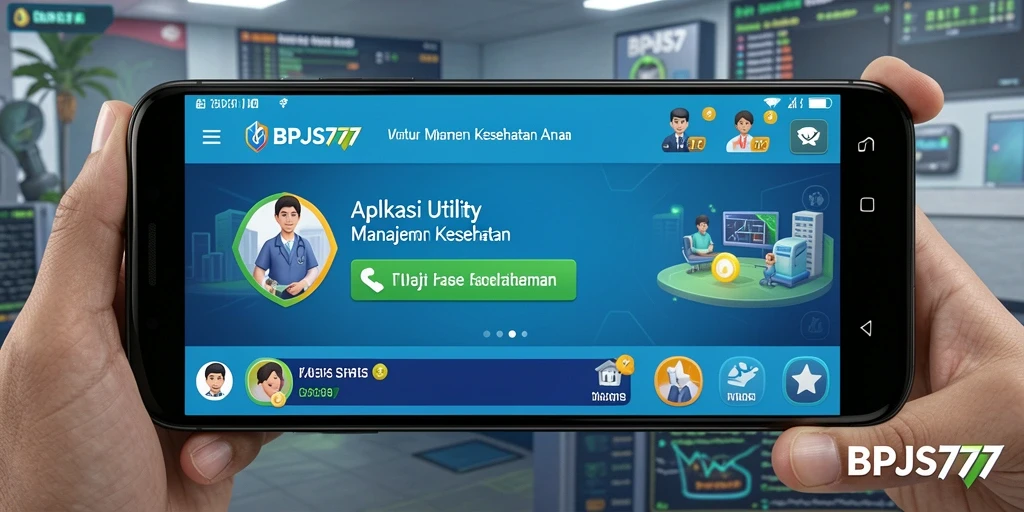 Tampilan aplikasi BPJS777 dengan fitur-fitur Utility yang memudahkan pengguna.