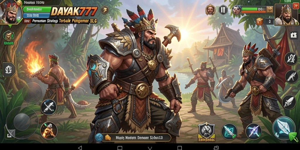 Tampilan gameplay mendebarkan dari DAYAK777 dengan strategi SLG.