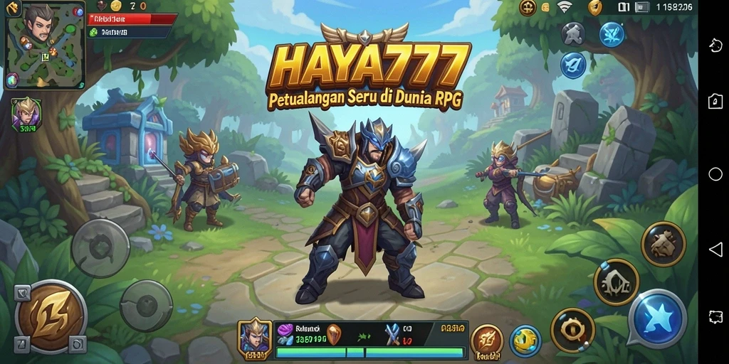 Screenshot menampilkan aksi seru dalam permainan RPG HAYA777.