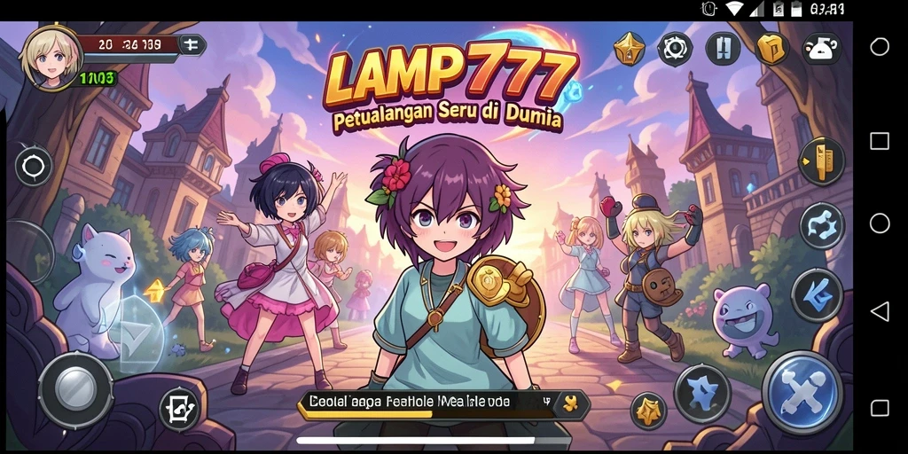 Tampilan gameplay LAMPU777 yang penuh warna dan seru.