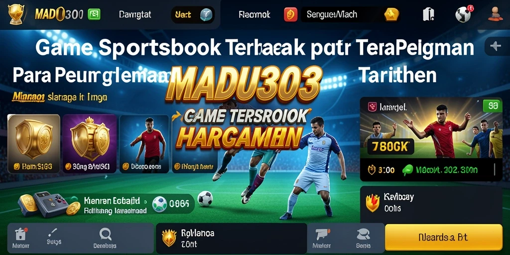 Tampilan gameplay Sportsbook yang menarik dan interaktif di MADU303.