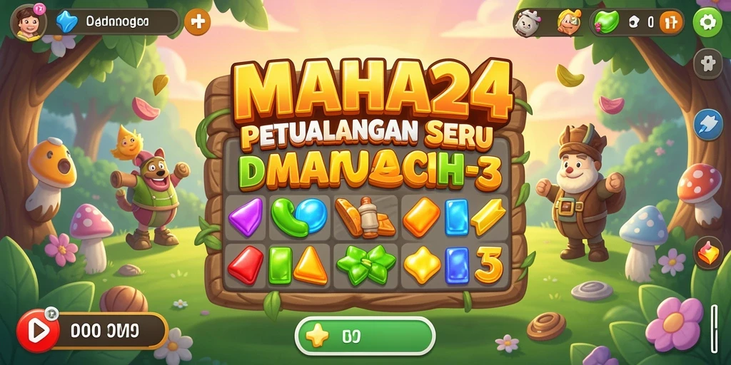 Tampilan gameplay seru dan menantang dari MAHA24 dalam aksi Match-3.