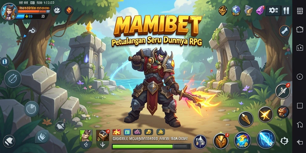 Tampilan gameplay fantastis MAMIBET yang penuh petualangan RPG.