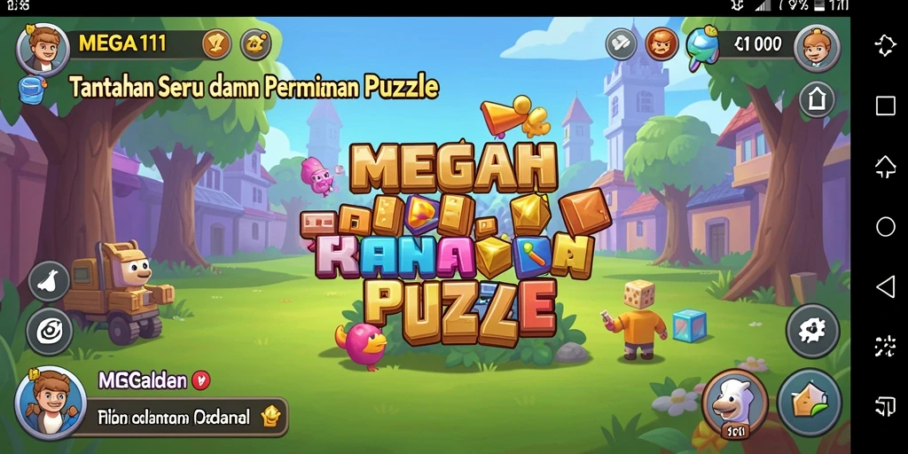 Tampilan gameplay seru MEGA111 dengan berbagai teka-teki yang menantang.