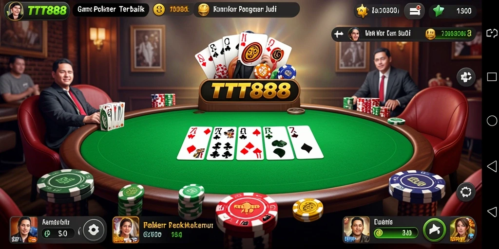 Gameplay Poker seru dan menarik di TTT888.