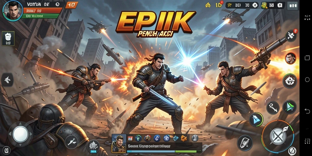 Tampilan gameplay V07 yang penuh aksi menegangkan dan dinamis.