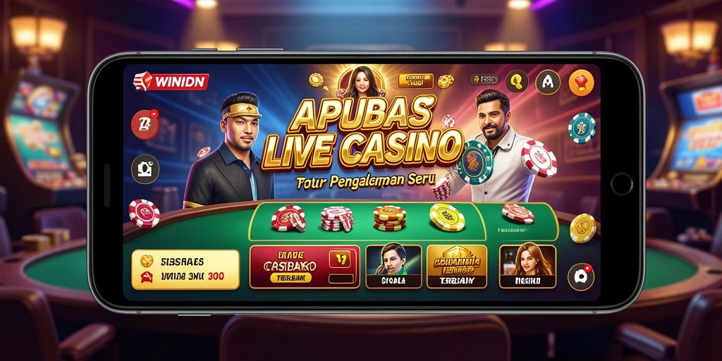Tampilan gameplay yang mendebarkan di aplikasi Live Casino WINIDN.